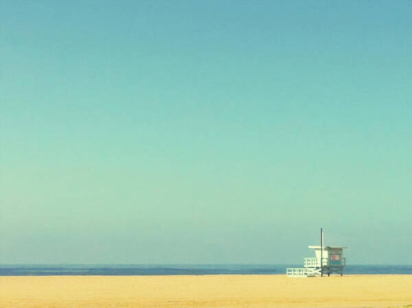 Summer Art Print featuring the photograph Life Guard Tower by Denise Taylor