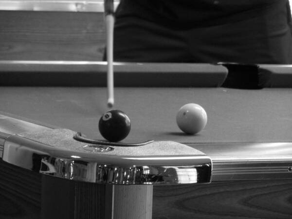 Billiards Art Print featuring the photograph Lining Up by Wild Thing