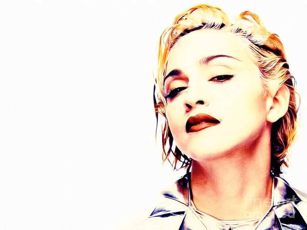 Madonna Art Print featuring the painting Madonna by Jonas Luis