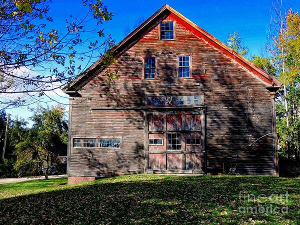 Architecture Art Print featuring the photograph Maine Barn by Marcia Lee Jones