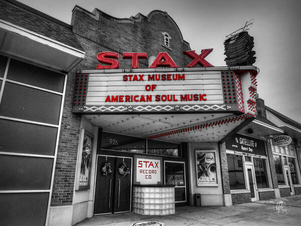 Stax Records Art Print featuring the photograph Memphis - Stax Records 001 CK by Lance Vaughn