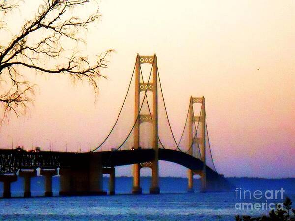 Mighty Mac Art Print featuring the photograph Mighty Mac in Autumn by Desiree Paquette