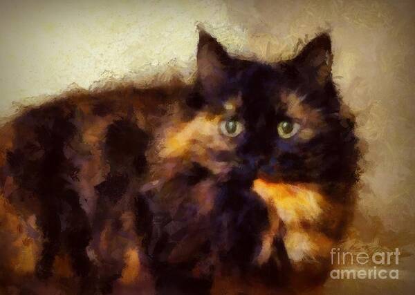 Cat Art Print featuring the photograph Miranda by Patricia Strand