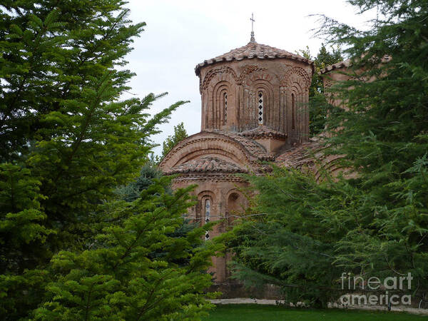 Monastery Art Print featuring the photograph Monastery at Veljusa - Macedonia by Phil Banks