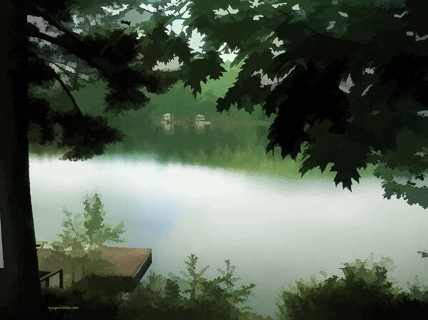 Lake Art Print featuring the photograph Morning At The Lake by Aleksander Rotner