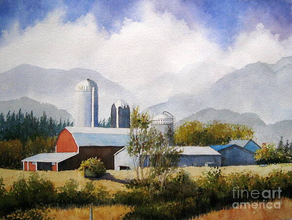 Landscape Art Print featuring the painting Morning Light by Shirley Braithwaite Hunt