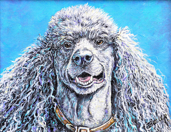 Dog Art Print featuring the painting My Standard Of Excellence by Gail Butler