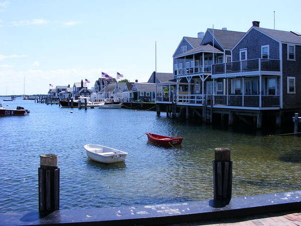 Water Fronts Art Print featuring the photograph Nantucket Harbors by James McAdams