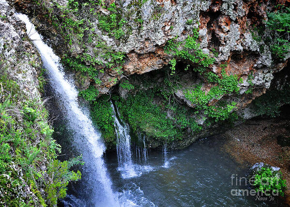 Scenery Art Print featuring the photograph Natural Falls State Park Ok by Nava Thompson