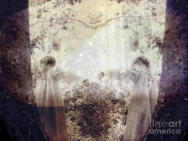 Fantasy Art Print featuring the photograph Never Grow Up by Ellen Cotton