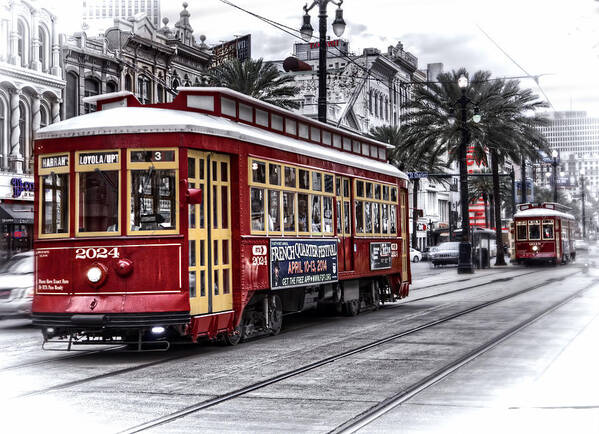 Trolley Art Print featuring the photograph Number 2024 Trolley by Tammy Wetzel