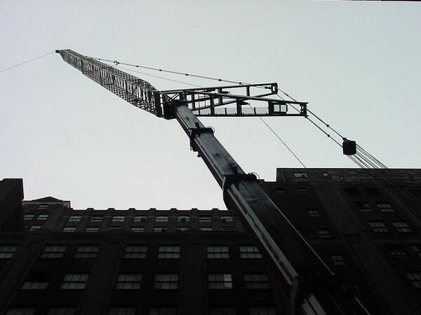 Mieczyslaw Art Print featuring the photograph NYC construction crane by Mieczyslaw Rudek