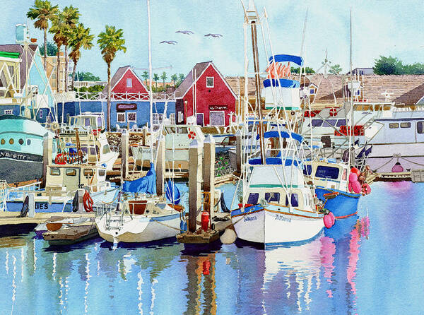 Boating Art Print featuring the photograph Oceanside California by Mary Helmreich