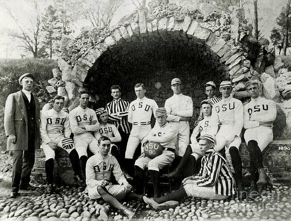 Ohio State Football Circa 1890 Art Print featuring the photograph Ohio State Football Circa 1890 by Jon Neidert