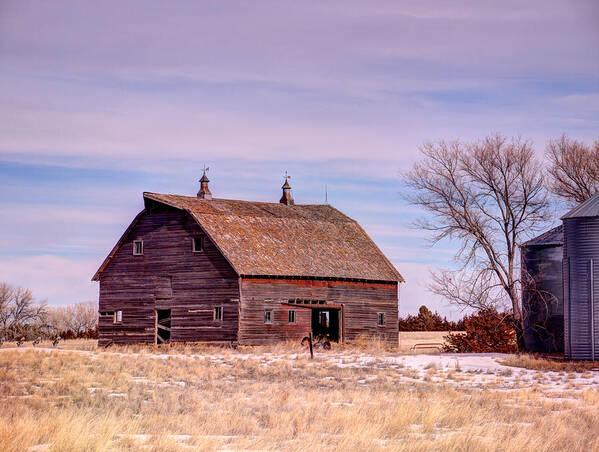 Barn Art Print featuring the photograph Old Red Barn by HW Kateley