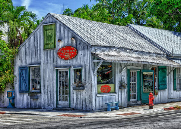 Frank J Benz Art Print featuring the photograph Old Town Bakery by Frank J Benz