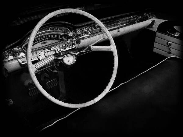 Oldsmobile Dynamic 88 Art Print featuring the photograph Oldsmobile Dynamic 88 Interior by Mark Rogan