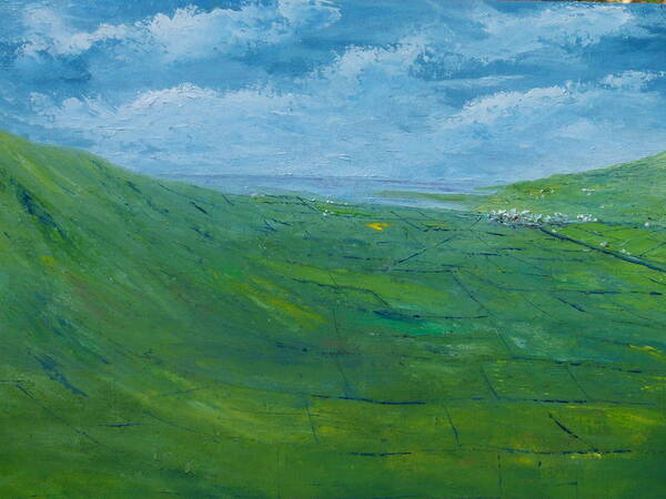 Ireland Art Print featuring the painting On the road to Dingle  Original SOLD by Conor Murphy