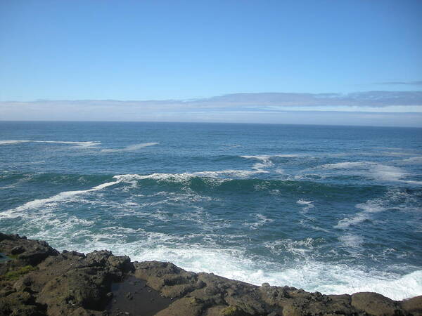 Landscape Art Print featuring the photograph Out to Sea by Marian Jenkins