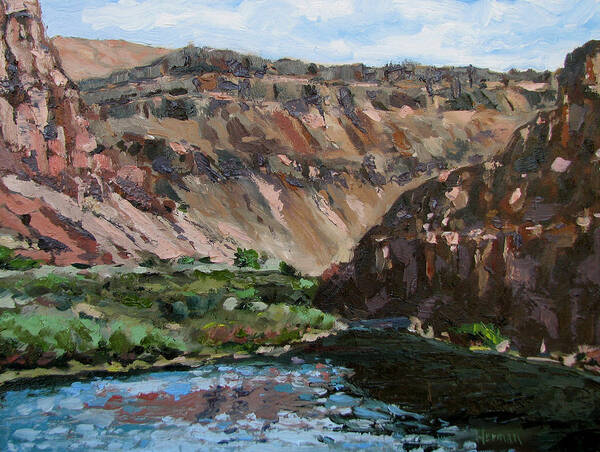 Oregon Art Print featuring the painting Owyhee River by Les Herman