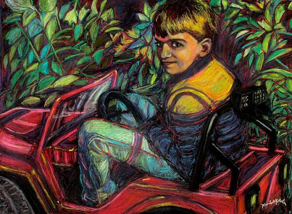 Child Art Print featuring the painting Paul Again by Kendall Kessler