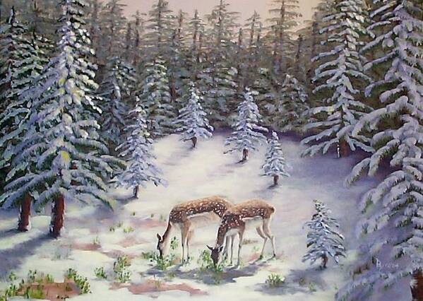 Holidays Art Print featuring the painting Peace by Ray Nutaitis