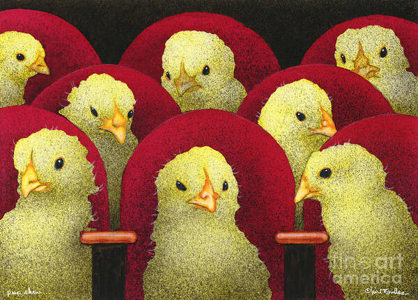 Will Bullas Art Print featuring the painting Peep Show... by Will Bullas
