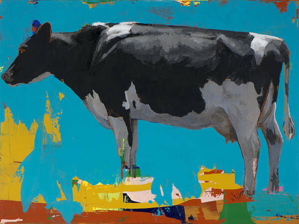 Cow Art Print featuring the painting People Like Cows #15 by David Palmer