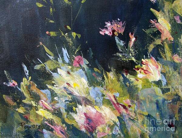 Landscape Floral Art Print featuring the painting Petite Bouquet by Mary Lynne Powers