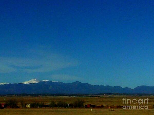  Art Print featuring the photograph Pike's Peak Covered in Snow by Kelly Awad
