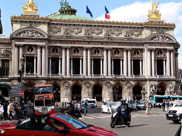 Place De L' Opera Art Print featuring the photograph Opera Place by Ira Shander