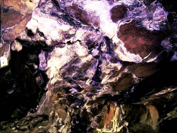 Abstract Art Print featuring the photograph Pony Cave Molting by Laureen Murtha Menzl