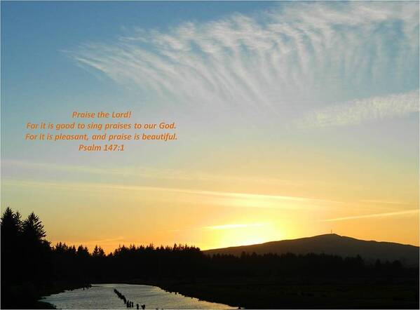 Landscape Art Print featuring the photograph Praise the Lord by Gallery Of Hope 