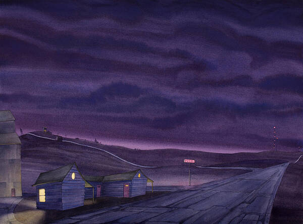 Great Plains Art Art Print featuring the painting Pre-Dawn On The Hi-Line VI by Scott Kirby