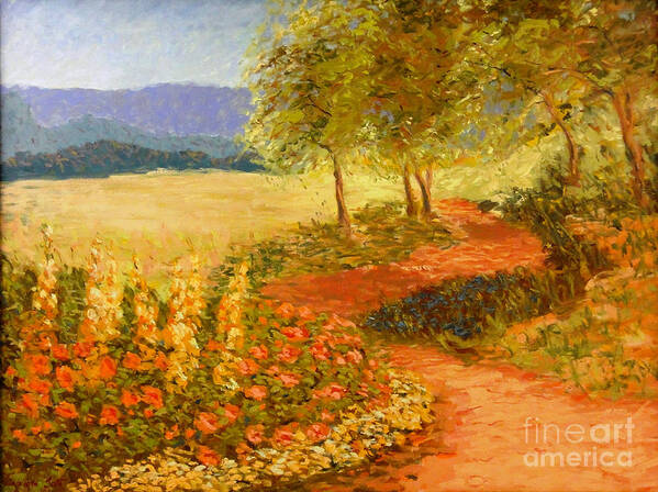 Landscape Art Print featuring the painting Prelude to Spring by Monica Elena