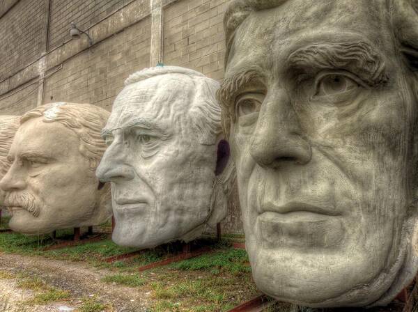 Presidents Art Print featuring the photograph Presidents Heads by Micah Goff