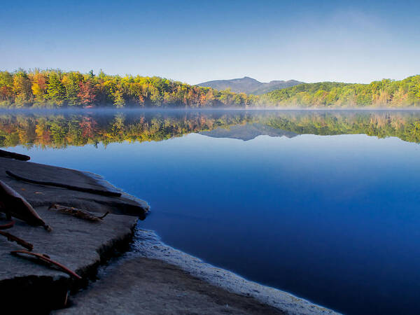 Price Lake Art Print featuring the photograph Price Lake in early Fall by Mark Steven Houser