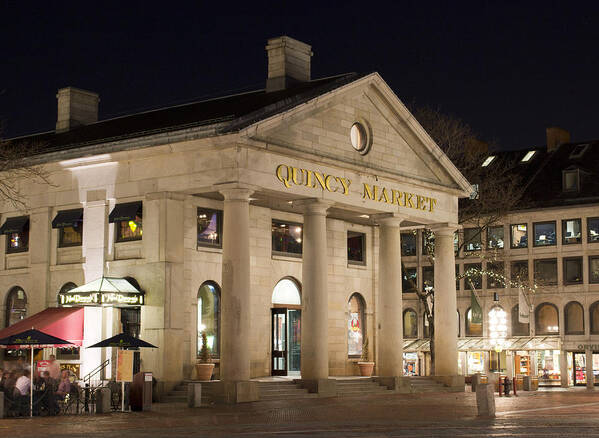 Boston Art Print featuring the photograph Quincy Market Boston by Jatin Thakkar