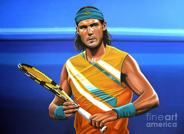 Poster Rafael Nadal Grand Slam Tennis Star Room Art Wall Cloth Print 506