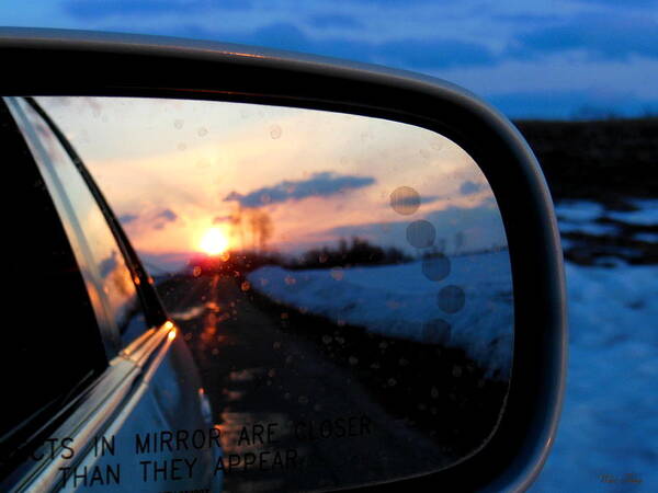 Car Art Print featuring the photograph Rearview by Wild Thing