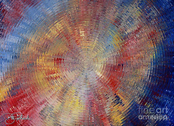 Spray Art Print featuring the mixed media Ripples by Bill Richards