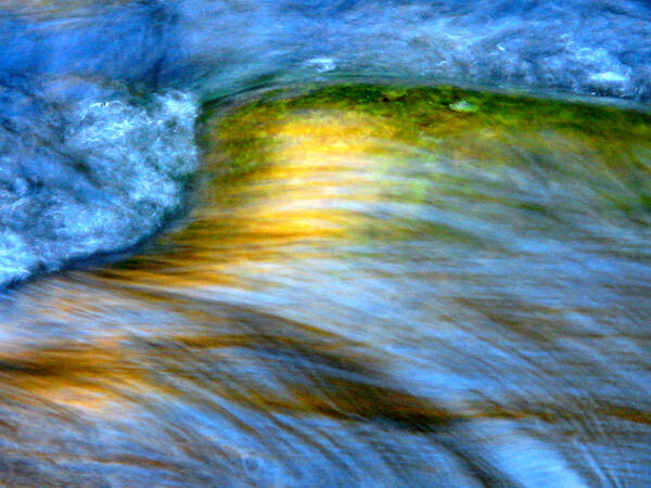 River Abstract Art Print featuring the photograph Ripples by Michael Eingle