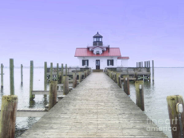 Light Art Print featuring the photograph Roanoke Marshes Light by Lydia Holly
