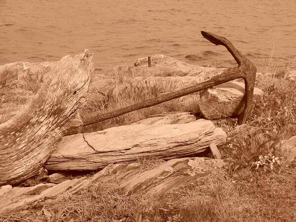 Anchor Art Print featuring the photograph Rusty by Jean Goodwin Brooks