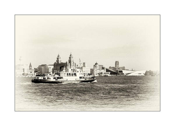  Art Print featuring the photograph Sailing up the Mersey by Spikey Mouse Photography