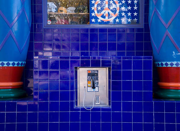 Peace Sign Art Print featuring the photograph San Francisco Pay Phone by David Smith