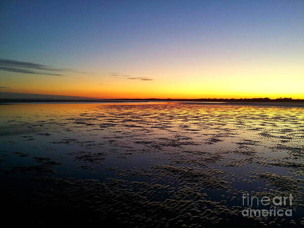 Sapelo Art Print featuring the photograph Sapelo Sunset Tide by Andre Turner