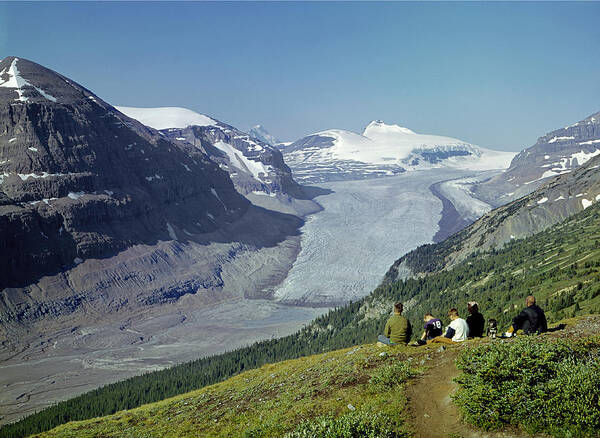 Saskatchewan Glacier Art Print featuring the photograph 1M3617-Saskatchewan Glacier in 1971 by Ed Cooper Photography