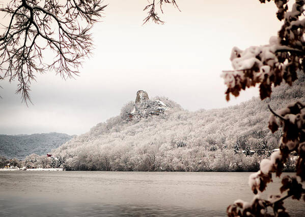 Sugarloaf Art Print featuring the photograph Snow covered Sugarloaf by Al Mueller