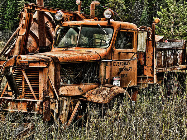 Snow Art Print featuring the photograph Snow Plow by Ron Roberts